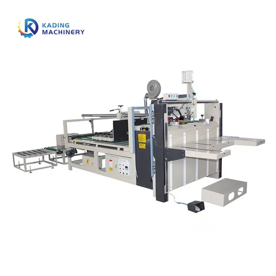 Semi Automatic Box Folder Gluer Machine/Carton Box Gluing Machine 4-6 Corner Semi Auto Folder Gluer