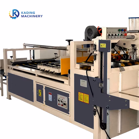 Semi Automatic Box Folder Gluer Machine/Carton Box Gluing Machine 4-6 Corner Semi Auto Folder Gluer
